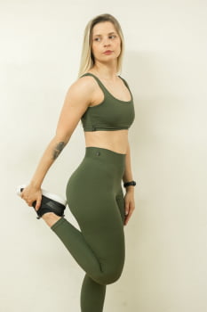 Legging Bruna Verde Militar 